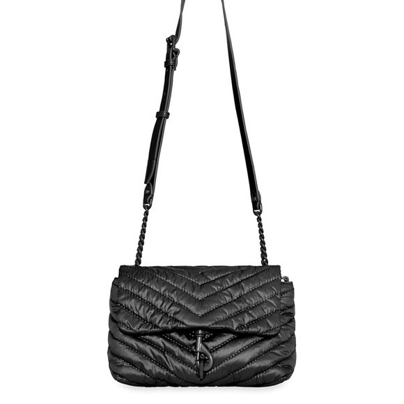 Rebecca Minkoff Edie Quilted Nylon Crossbody Bag New - Picture 5 of 6